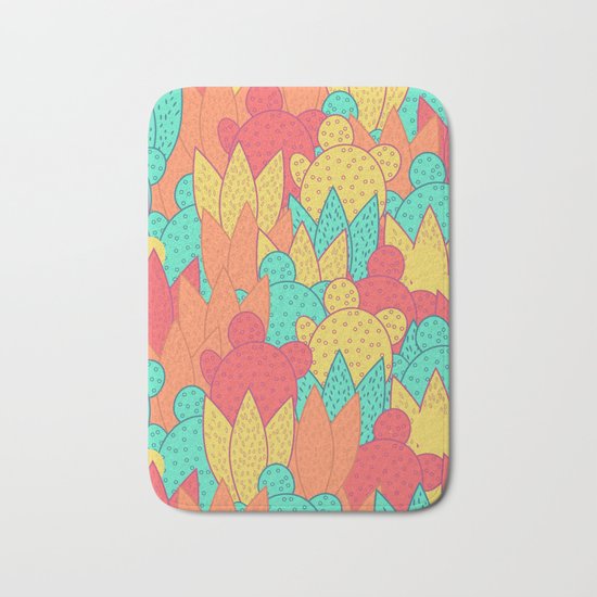 Cactus field Bath Mat