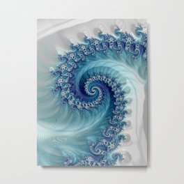 Sound of Seashell - Fractal Art Metal Print | Water, Geometricpillow, Oceanwave, Graphicdesign, Fractal, Festivalclothes, Ocean, Waves, Abstract, Sacredgeometry 