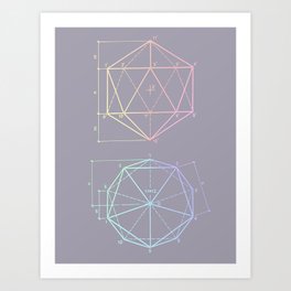 polyhedron 1 Art Print