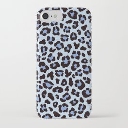 Lovely Leopard blue iPhone Case