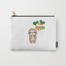 Sloth With Ireland Balloons Cute Animals Happiness Carry-All Pouch
