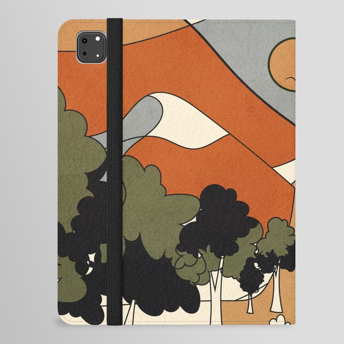 Wild Abstract Landscape 1 iPad Folio Case