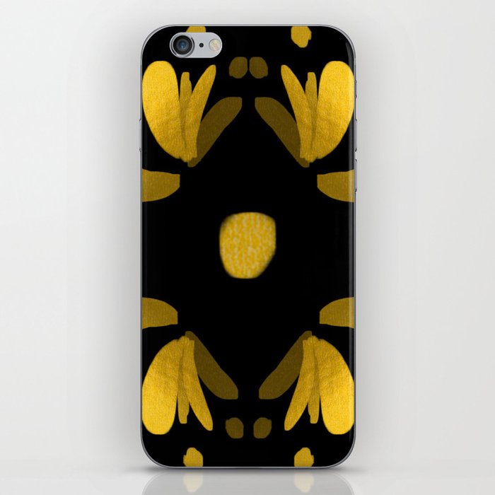 Yellow abstraction iPhone Skin