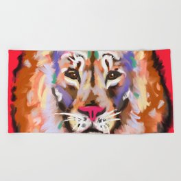 STAY STRONG AND CURIOUS Beach Towel