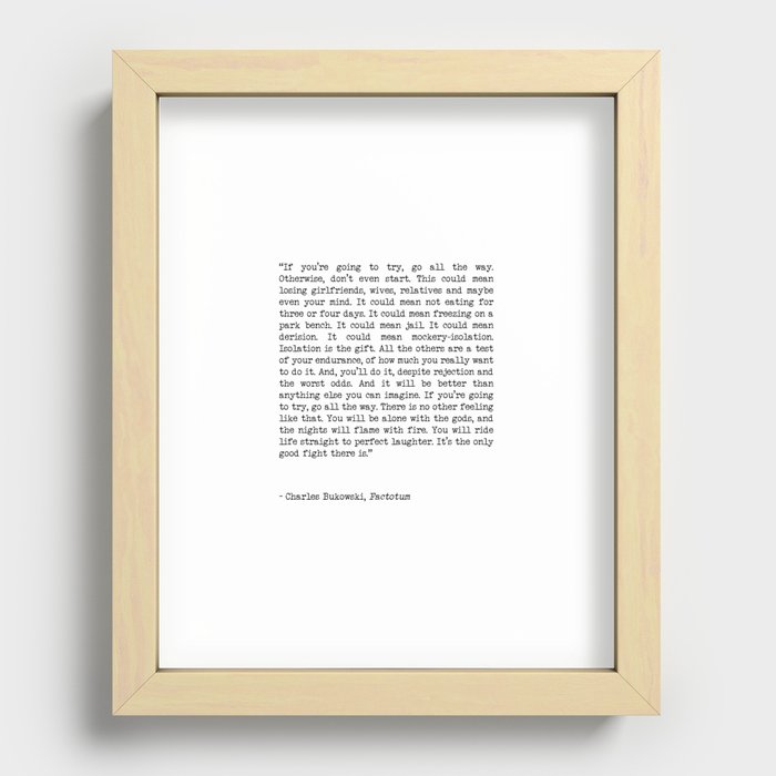 Recessed Framed Print
