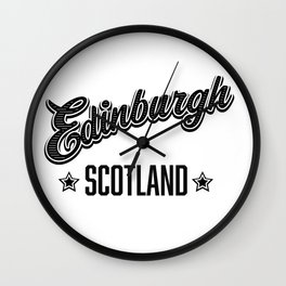 Edinburgh Scotland Wall Clock