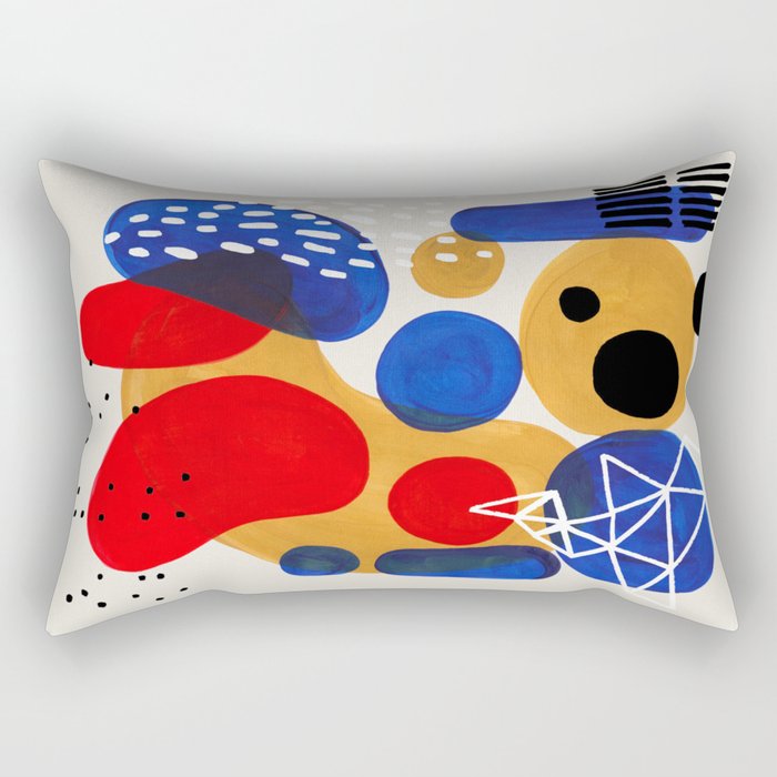 Fun Mid Century Modern Abstract Minimalist Vintage Primary Colors