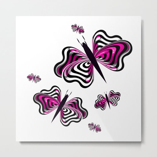 Butterfly Design Metal Print
