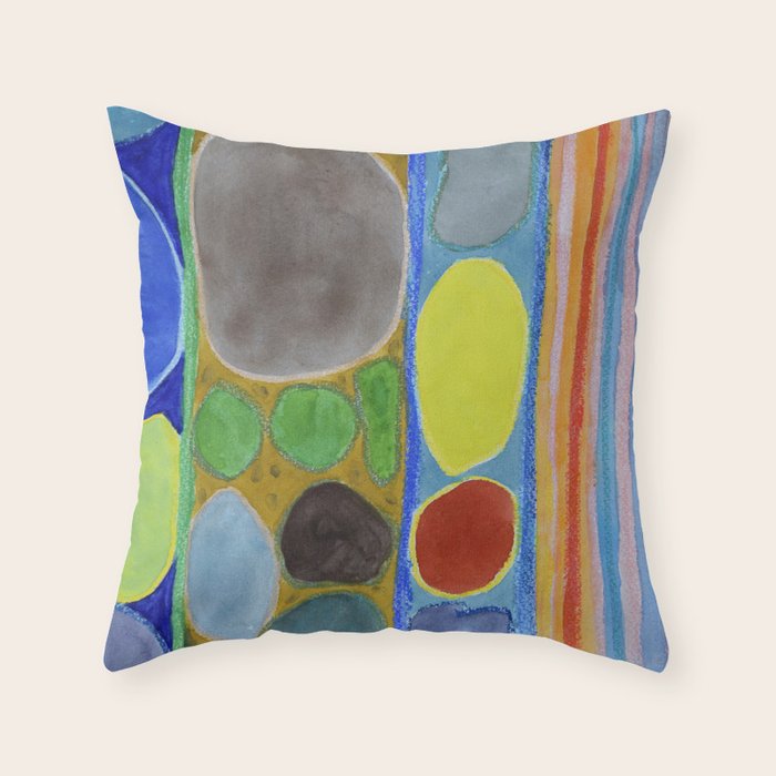 Precious Things In Colourful Stripes Throw Pillow Precious Things In Colourful Stripes Throw Pillow