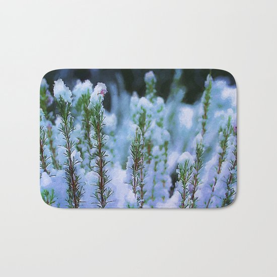 Snowy bush Bath Mat