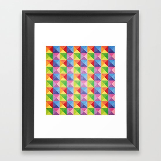 Squiangle Again & Again... Framed Art Print