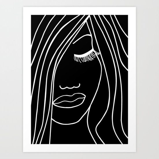 Onyx Portrait Art Print
