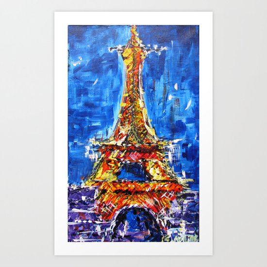 J'adore Eiffel Art Print