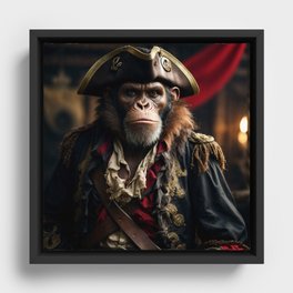 Pirate Ape #1 Framed Canvas