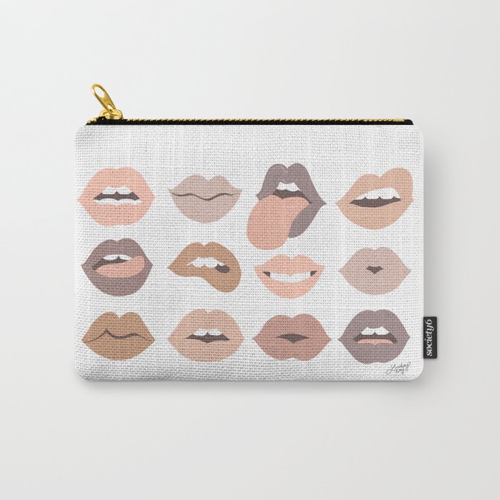 Lips of Love (Neutral Palette) Carry-All Pouch