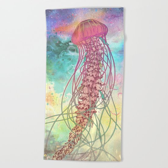 Space Jelly Beach Towel