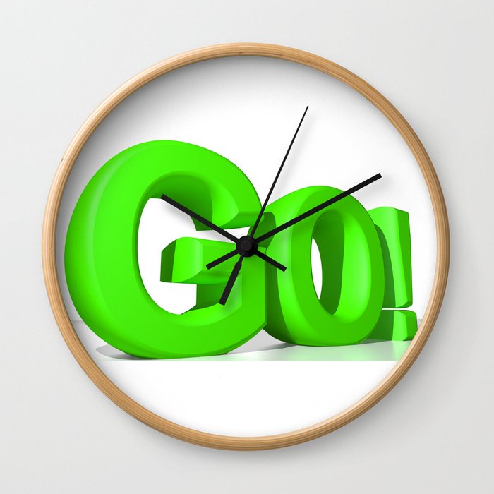 GO Green Wall Clock