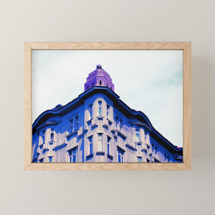 Futuristic Palace Framed Mini Art Print By Burinho