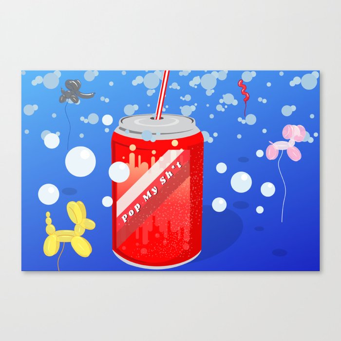 Pop vs. Soda Canvas Print