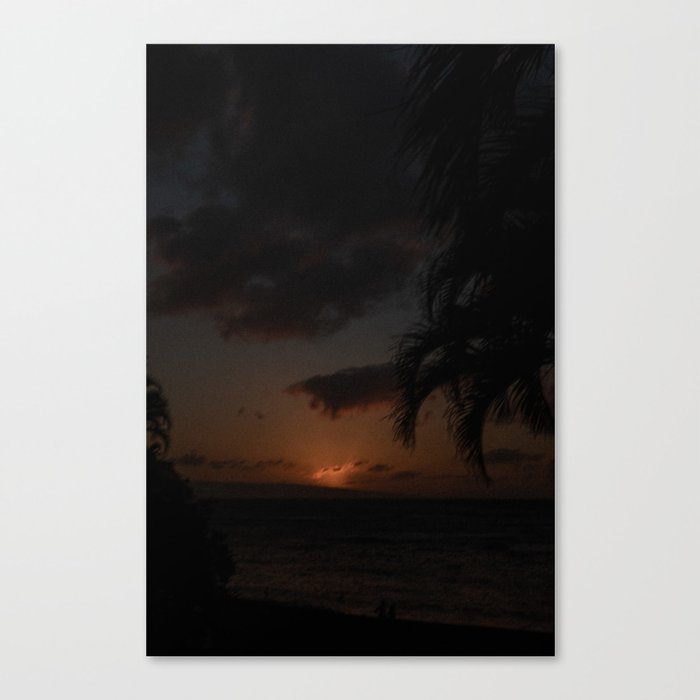 Maui Sunset - Blurry Canvas Print
