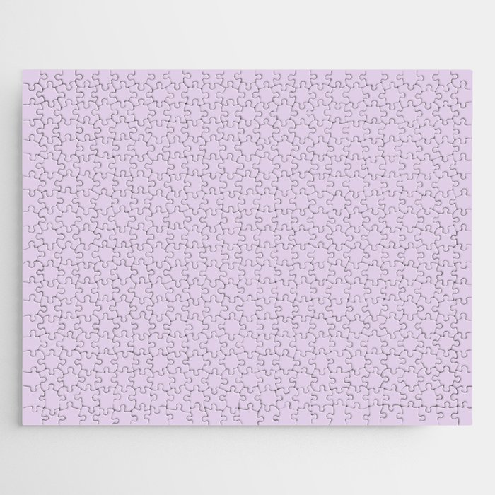 Now Orchid Bloom pale pastel solid color modern abstract illustration  Jigsaw Puzzle