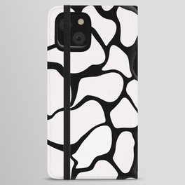 Black and White Gradient Art iPhone Wallet Case
