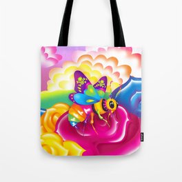 1997 Neon Rainbow Beelzebub Tote Bag