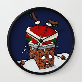 Santa Claustrophobia Wall Clock