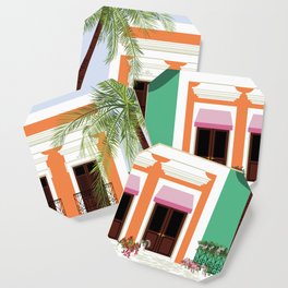 Puerto Rico Orange House Coaster