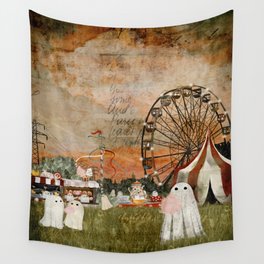 Ghost Fairground Wall Tapestry