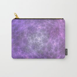 Amethyst Leopard Fractal Print Carry-All Pouch