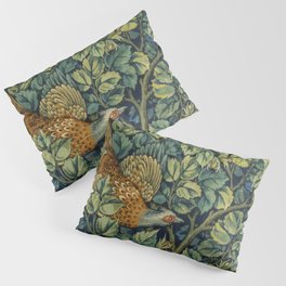 Vintage William Morris pattern pheasant and squirrel Pillow Sham