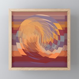 Turning Waves Framed Mini Art Print