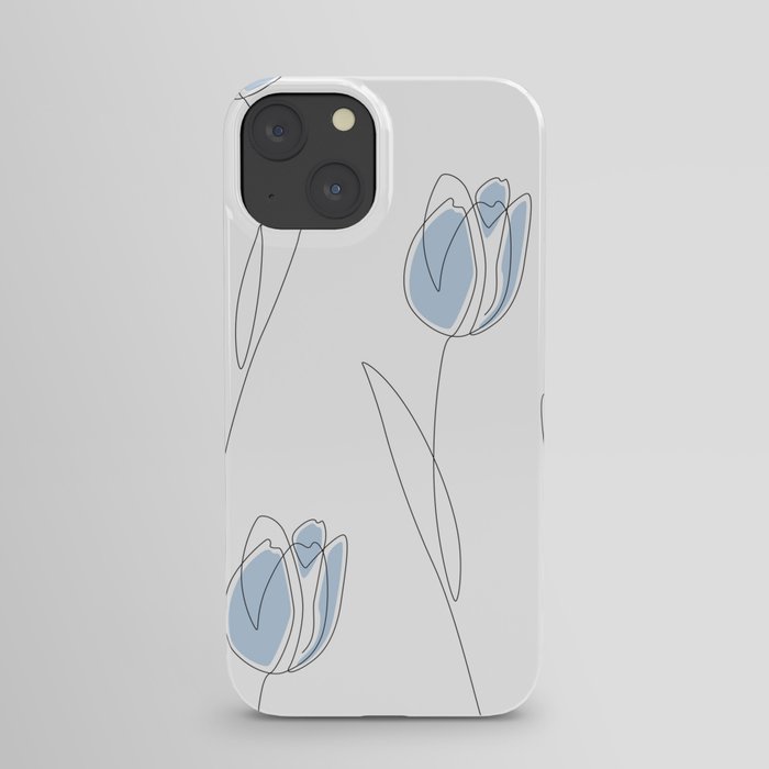 Blue Tulip iPhone Case
