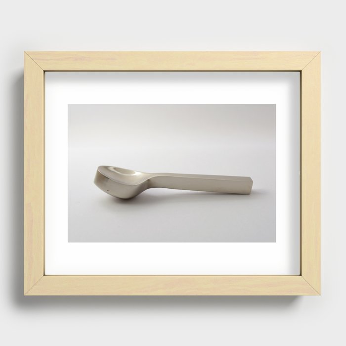 The thick spoon Recessed Framed Print