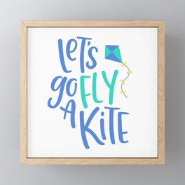 Fly a Kite Framed Mini Art Print