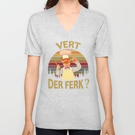 Vert Der Ferk cook Swedish Chef Funny tshirt 2019 saying Men Women V Neck T Shirt