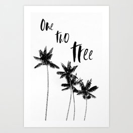 One Two Tree | Palm tree | Illustration | Art Print Art Print