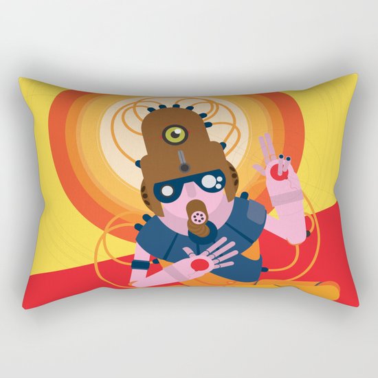 The inscrutable Lord ov Data Rectangular Pillow