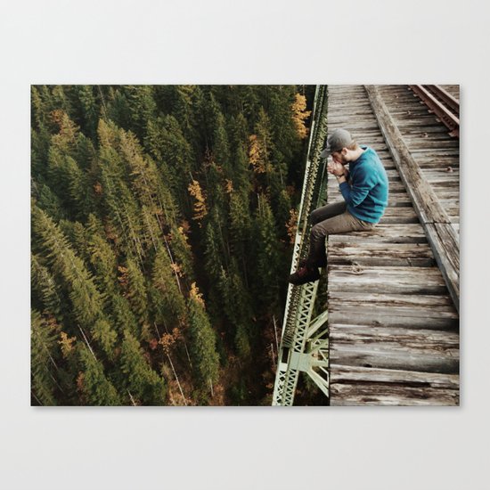 Bridge Sitting Canvas Print