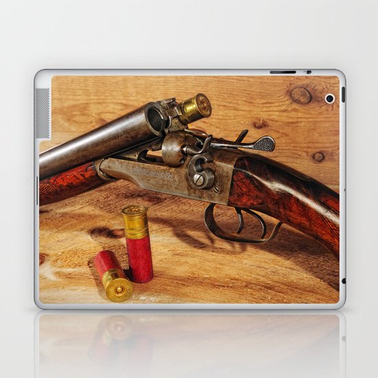 Old Double Barrel Stevens Laptop & iPad Skin