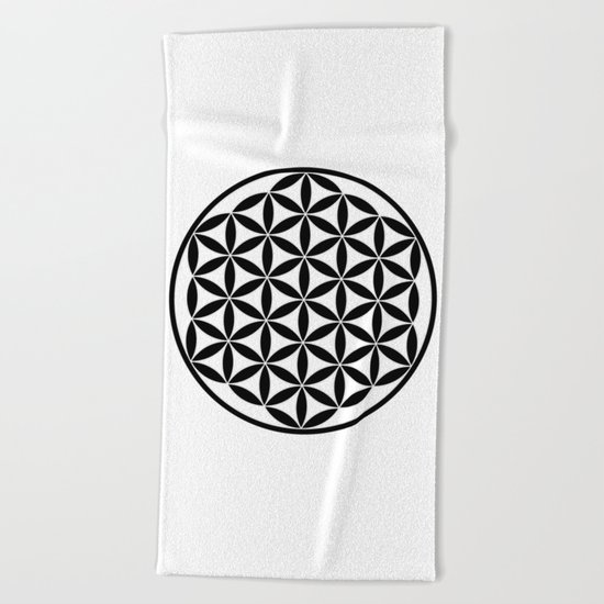 Pure Energy The Flower of Life Beach Towel