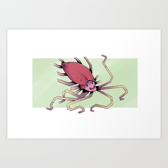 French Fries Squid Art Print
