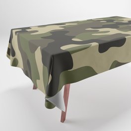 vintage military camouflage Tablecloth