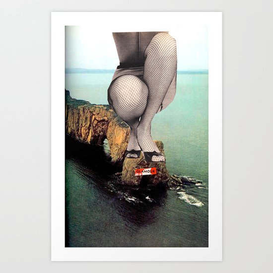 Sinking in Glamour Art Print