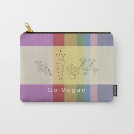 Go Vegan Draw_3 Carry-All Pouch