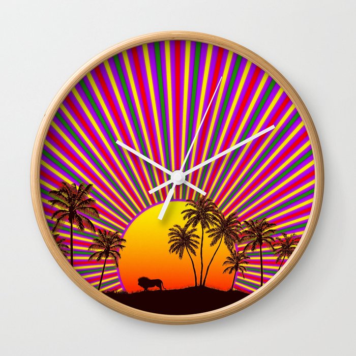 Sunshine Reggae Wall Clock