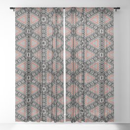 I'm Electric Pattern Sheer Curtain
