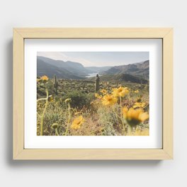 Desert Wildflower Superbloom Recessed Framed Print