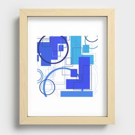 Typography: Stencil F and Adequate Light O Recessed Framed Print